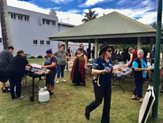 Apex club of Bundaberg provide BBQ breakfast